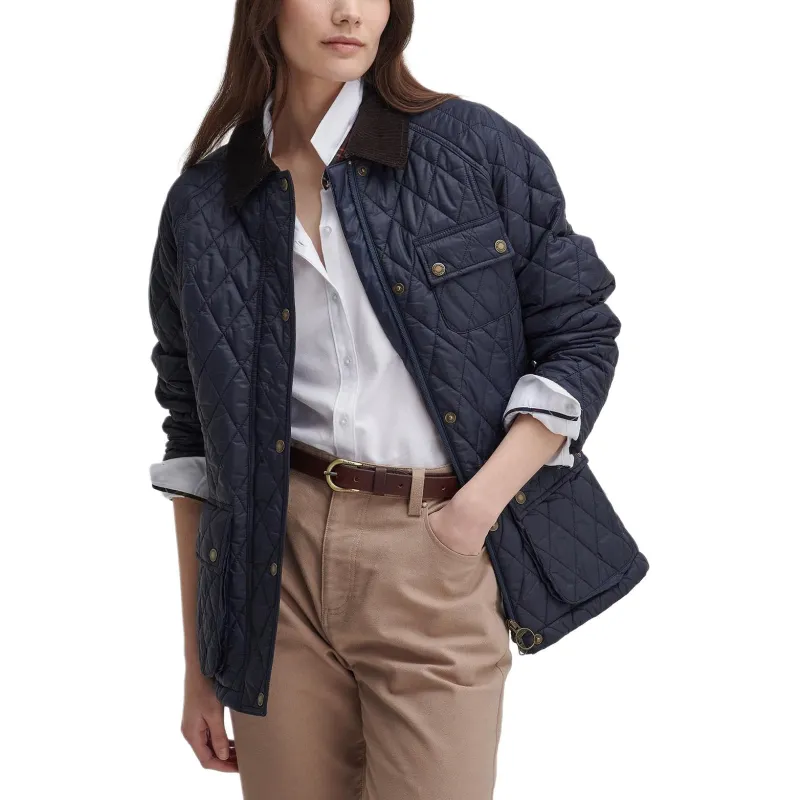 BARBOUR Puffer Jacket Women's Marine Blue-3