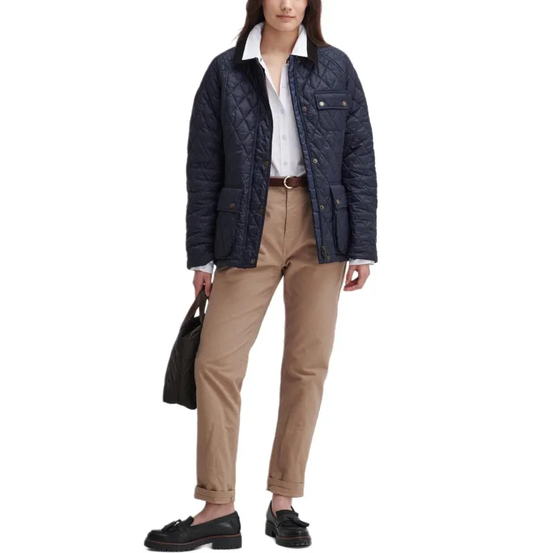 BARBOUR Puffer Jacket Women's Marine Blue-1