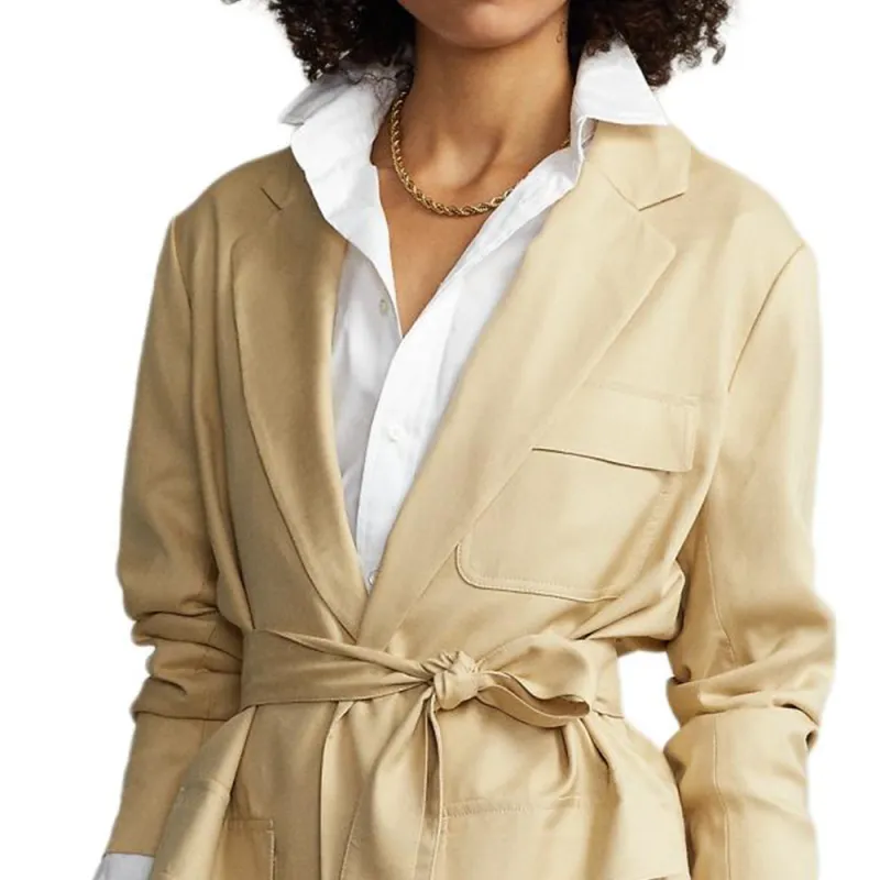 Polo Ralph Lauren SS24 Business Suits Coats Women's Camel-3