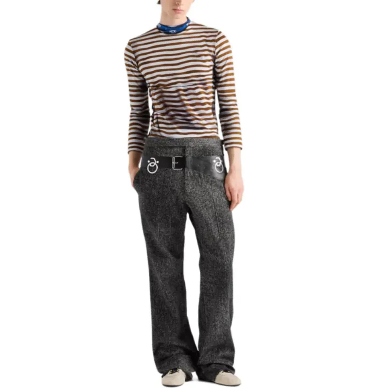 PRADA SS25 T Shirt Men's Tobacco-1