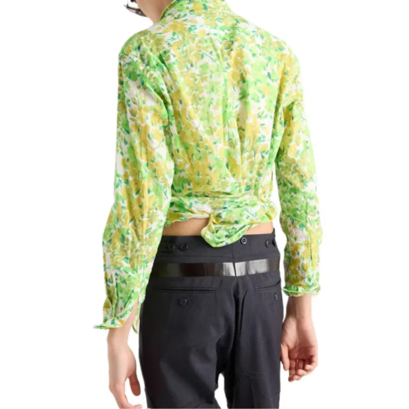 PRADA Shirts Men Green-3