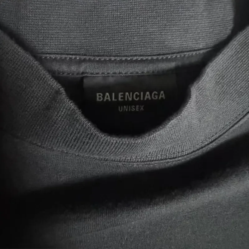Balenciaga T Shirt Loose Fit Men's Black-2