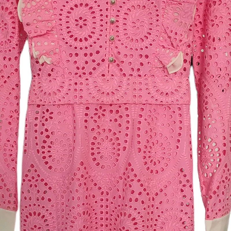 GUCCI Long Sleeved Dress Women's Pink-1