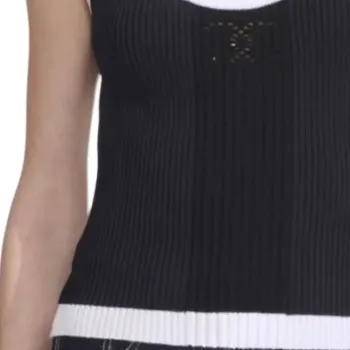 CHANEL 24C Early Spring Vacation Collection Tank Tops Women's Black