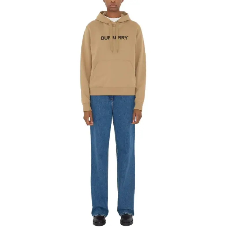 Burberry Logo Detailed Drawstring Hoodie-1