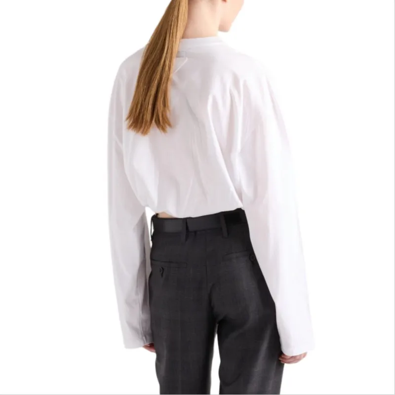 PRADA Long sleeved Jersey T shirt-3