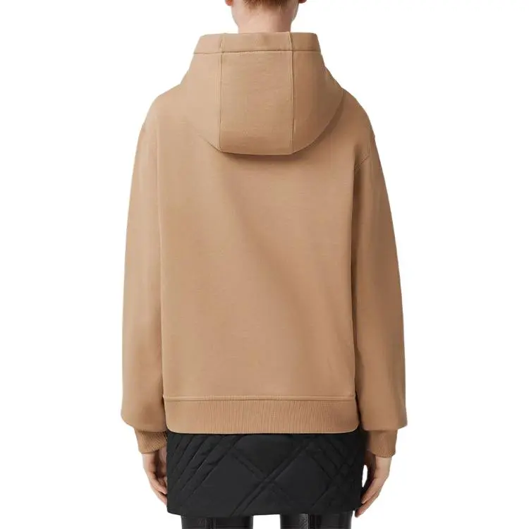 Burberry Logo Detailed Drawstring Hoodie-4