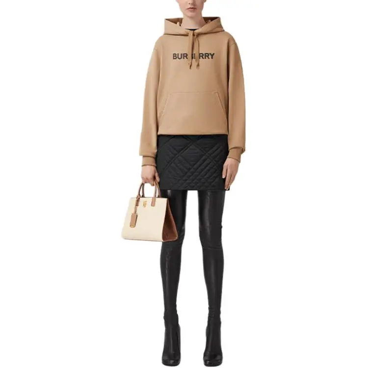 Burberry Logo Detailed Drawstring Hoodie-2