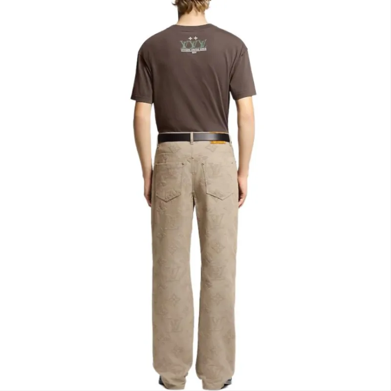 LOUIS VUITTON Washed Embellished Cotton T-Shirt-3