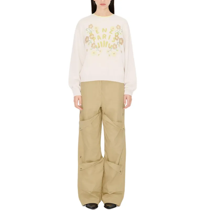 KENZO Hight Waist Wide Leg Trousers-2