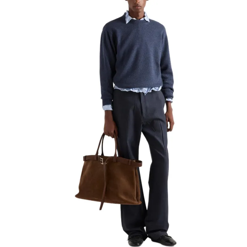 PRADA Cashmere Sweater Men's Blue-1