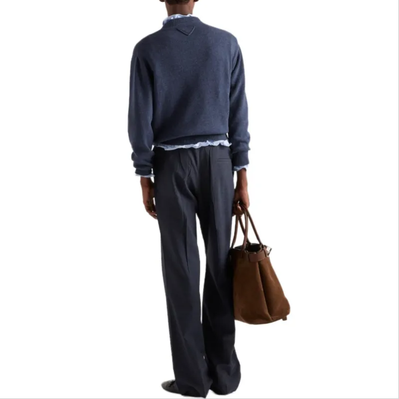 PRADA Cashmere Sweater Men's Blue-2