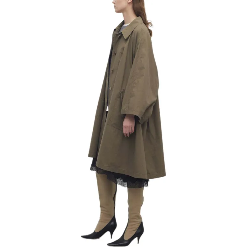 THE ROW Leins Coat 'Khaki'-5