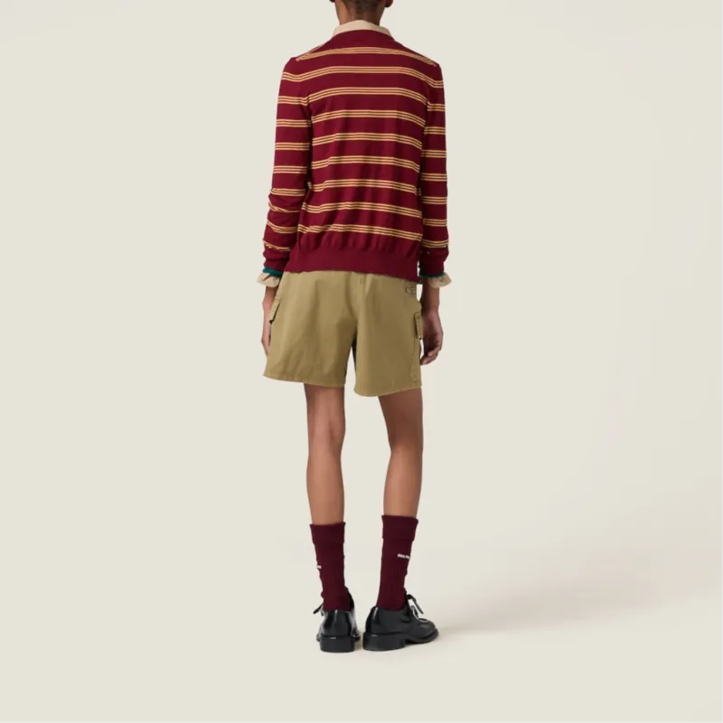 MIU MIU Striped Cardigan-2