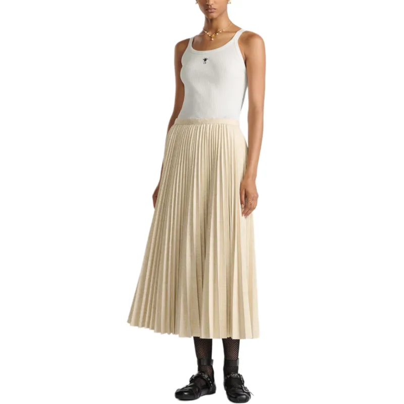 DIOR SS25 Casual Long Skirts Women's Beige-2