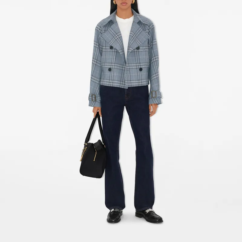 Burberry SS25 Jackets Coats Women's Blue-1