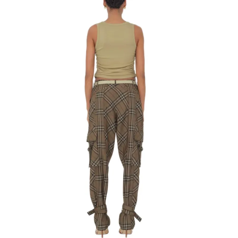 Burberry SS25 Casual Pants Women's Brown-3