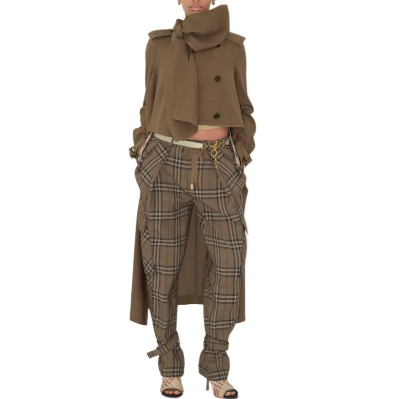 Burberry SS25 Casual Pants Women's Brown-1