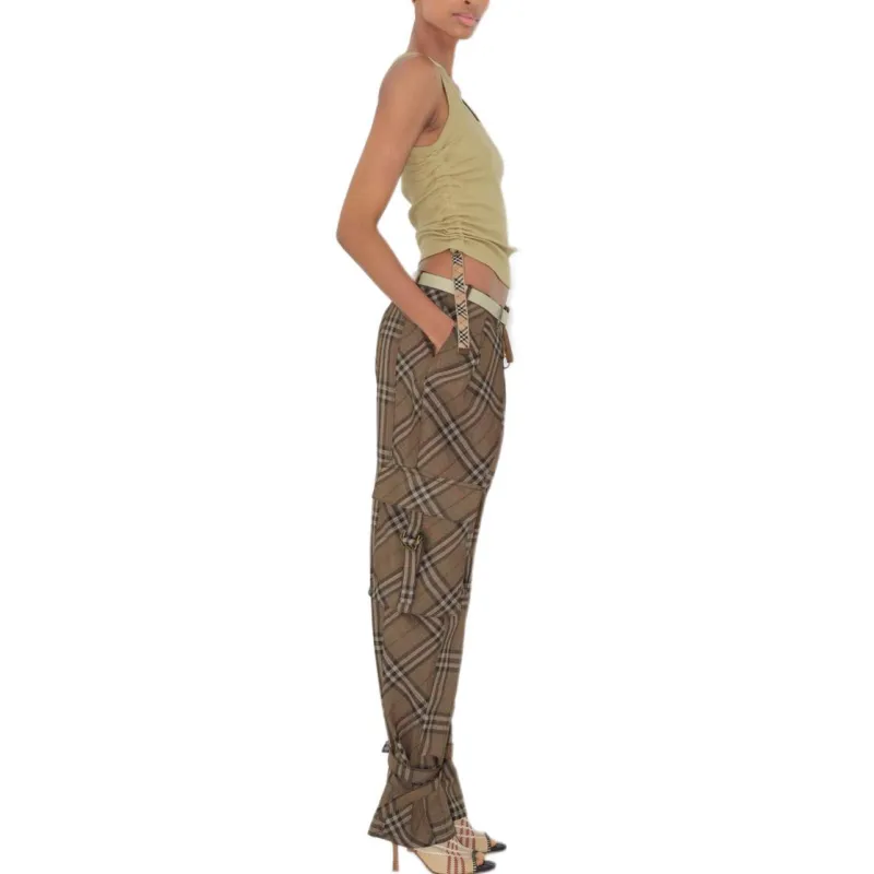 Burberry SS25 Casual Pants Women's Brown-4