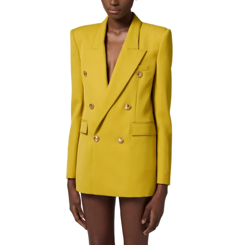 Elisabetta Franchi Contrast Topstitched Cool Jacket-4