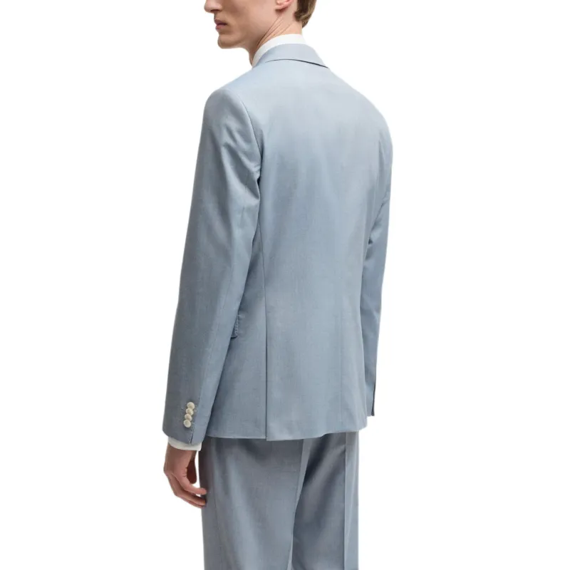 HUGO BOSS Business Suit Coat Men's Light Blue-4