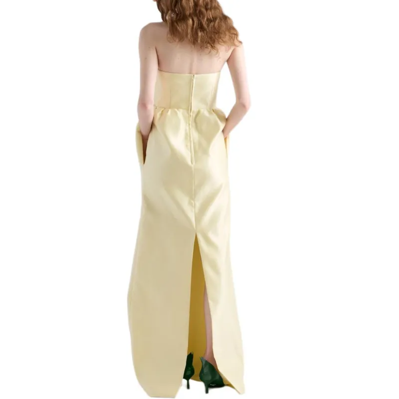 PRADA Double Satin Maxi Dress-2