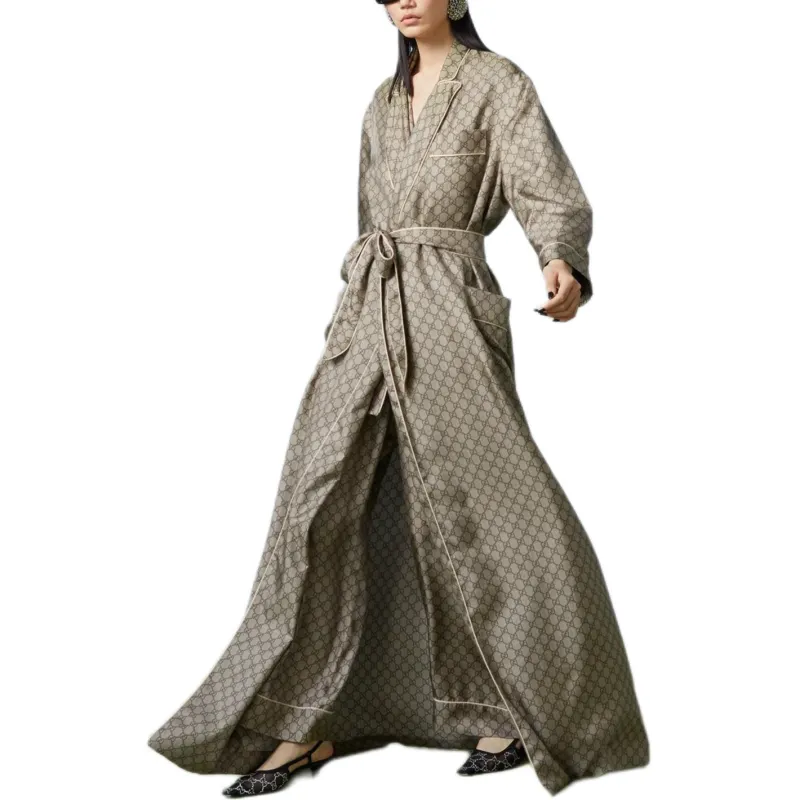 GUCCI Pajama Robe Women's Ebony-2