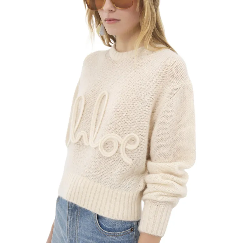 Chloé Logo embellished Sweater-3
