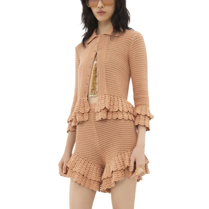Chloé Crochet knit Cotton Cardigan-3