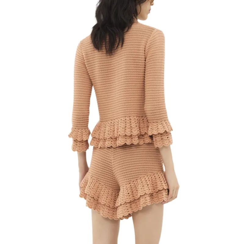 Chloé Crochet knit Cotton Cardigan-2