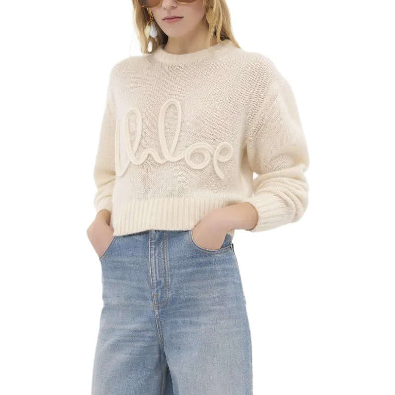 Chloé Logo embellished Sweater-4