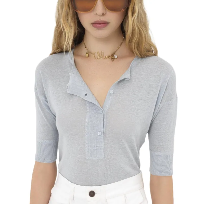 Chloé Fine ribbed T shirt-2
