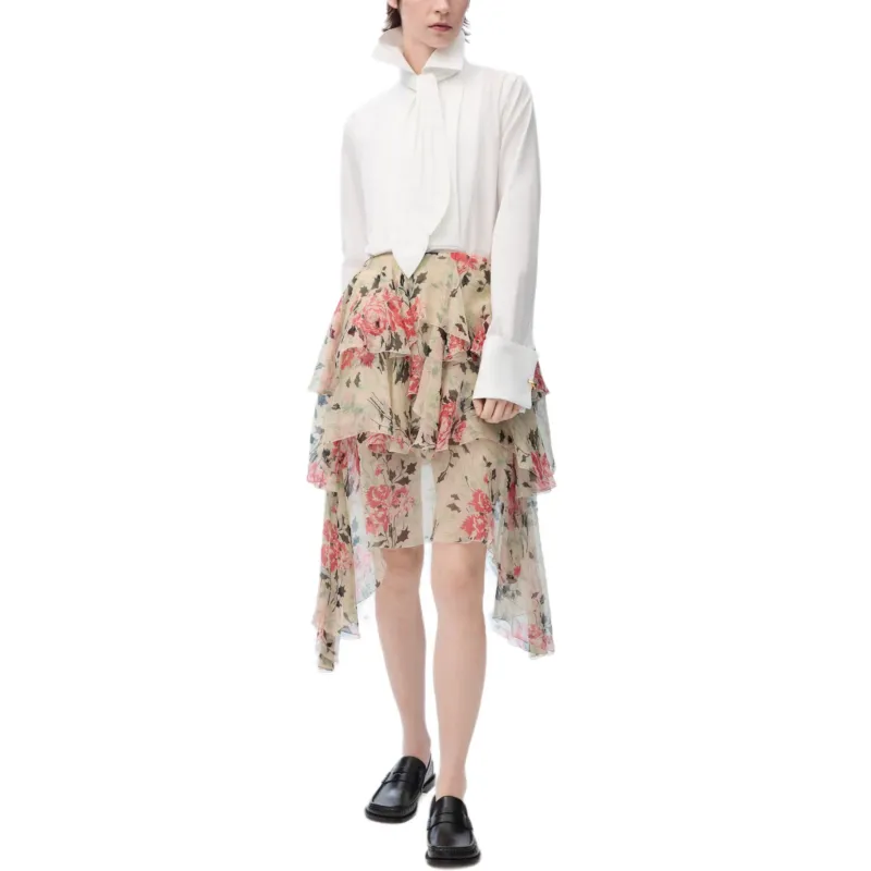 LOEWE SS25 Casual Long Skirt Women's Multicolor-1