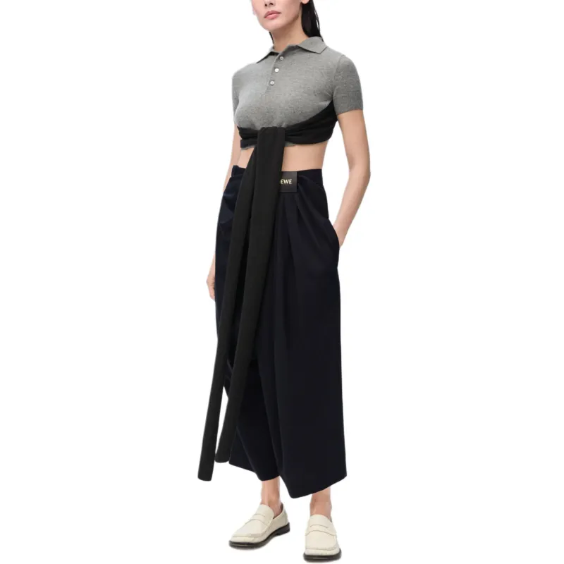LOEWE SS25 Casual Pants Women's Black-1