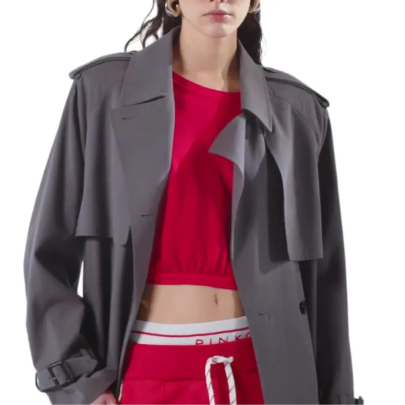 PINKO Belted Trench Coat-6