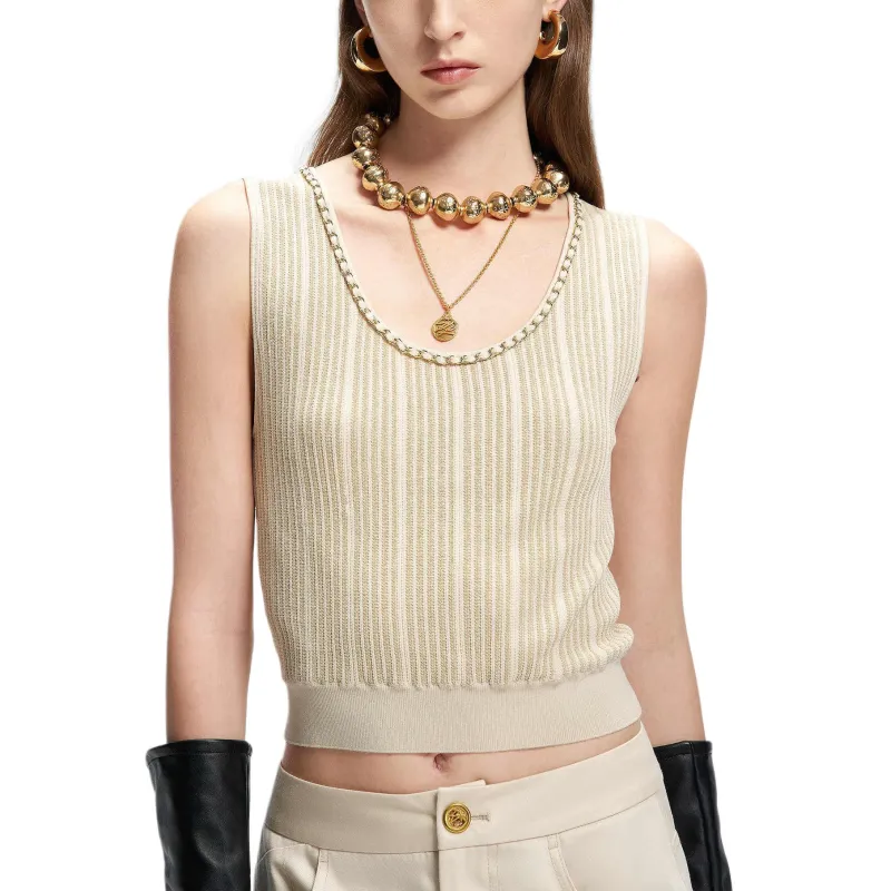 KARL LAGERFELD SS25 Tank Top Women's Light Coffee-1