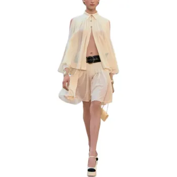 CHANEL 25S Spring Summer Collection Shirt Women's Light Yellow