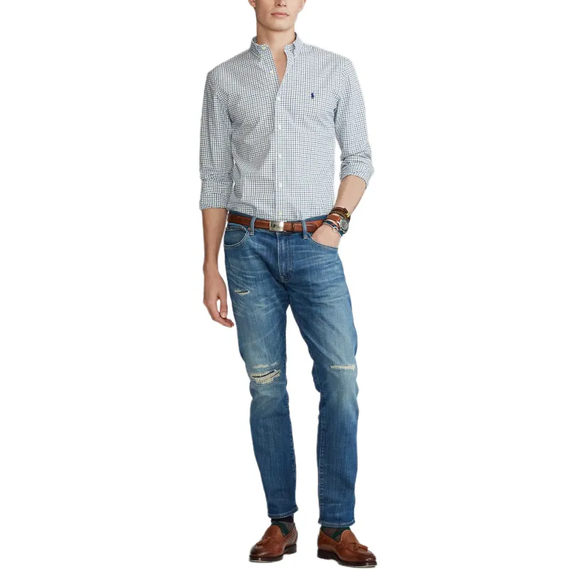 Polo Ralph Lauren SS24 Shirt Men's Blue Green-1