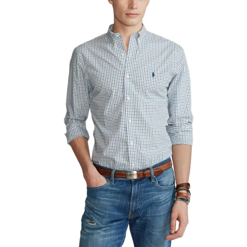 Polo Ralph Lauren SS24 Shirt Men's Blue Green-2