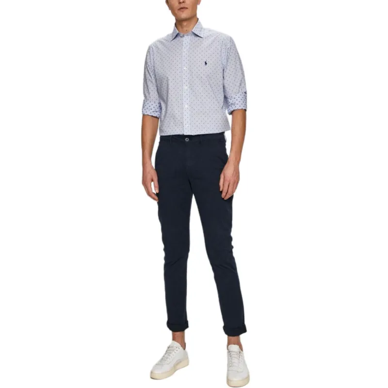 Polo Ralph Lauren Shirt Men's Blue White-1
