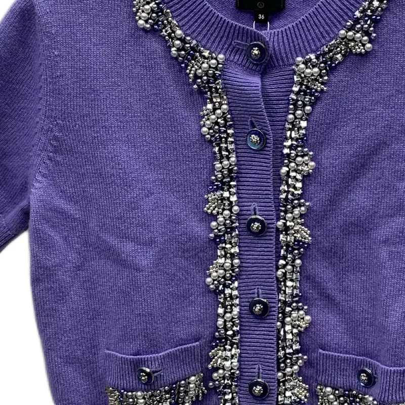 CHANEL Cashmere Sweater Women's Lavender-2