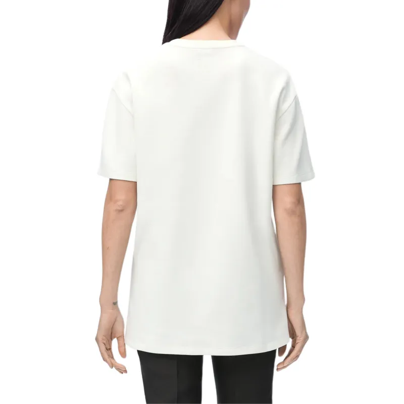 LOEWE Drop Shoulder Sleeve T Shirt Women's White-3