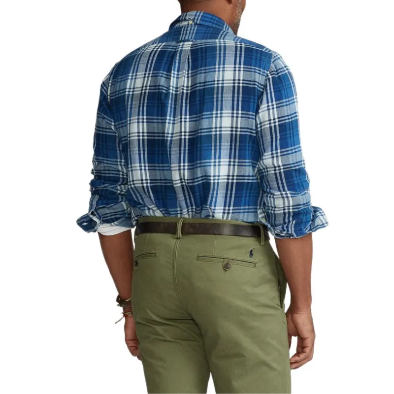 Polo Ralph Lauren Shirt Men's Blue White-2