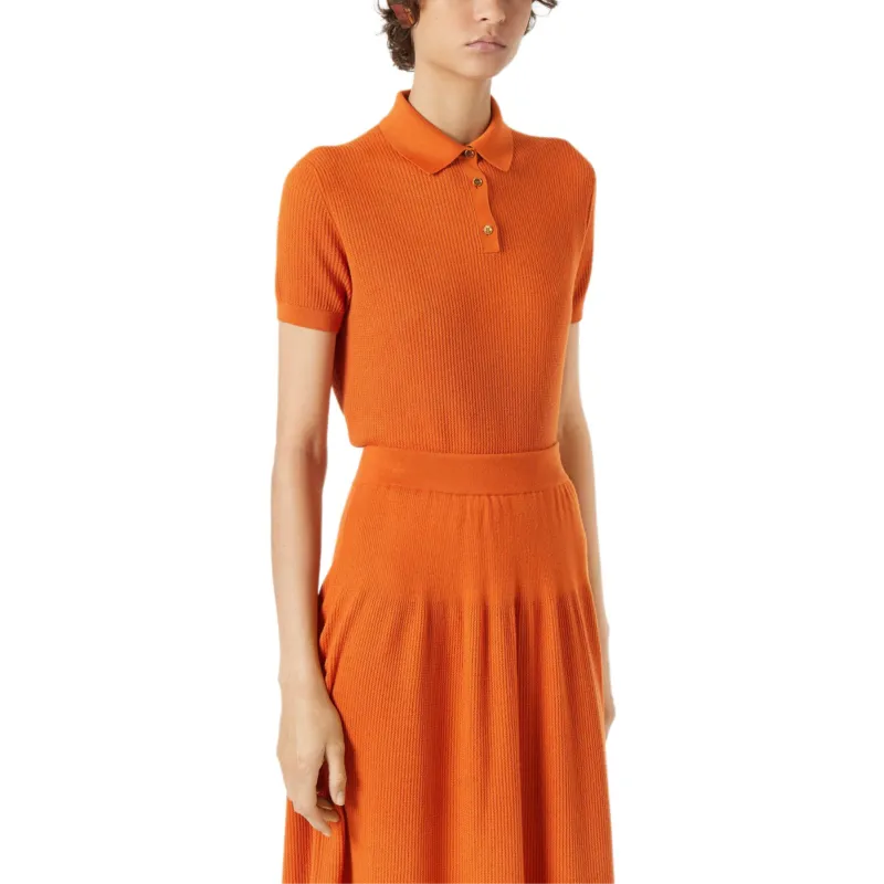 Loro Piana SS25 Polo Shirt Women's Orange-2