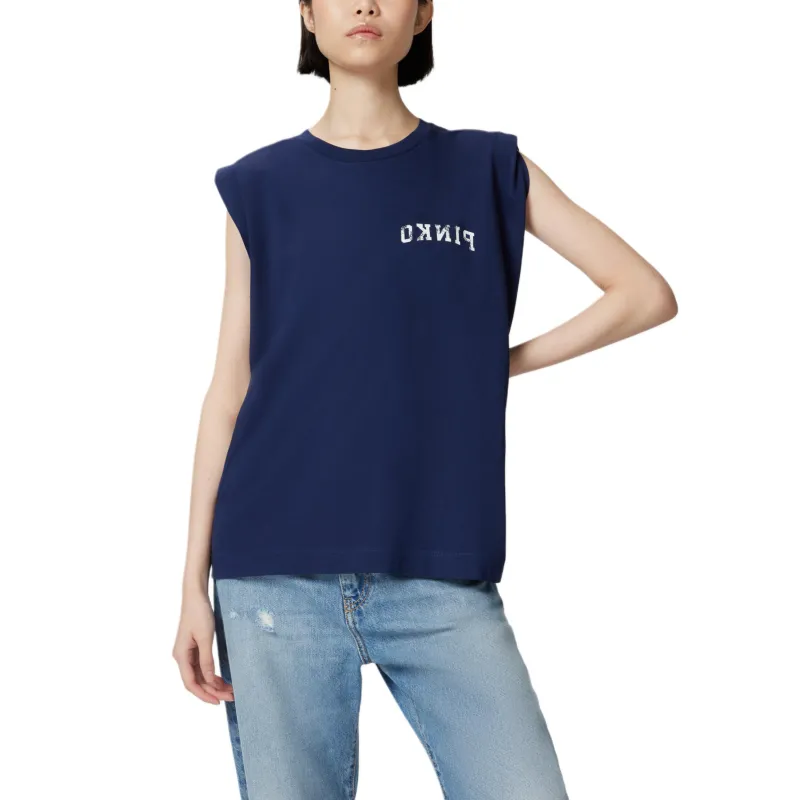PINKO Logo print T shirt-3