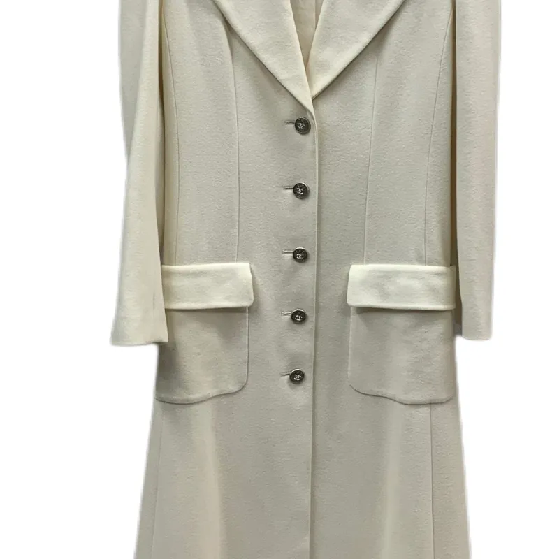 CHANEL Trench Coat Women's White-2