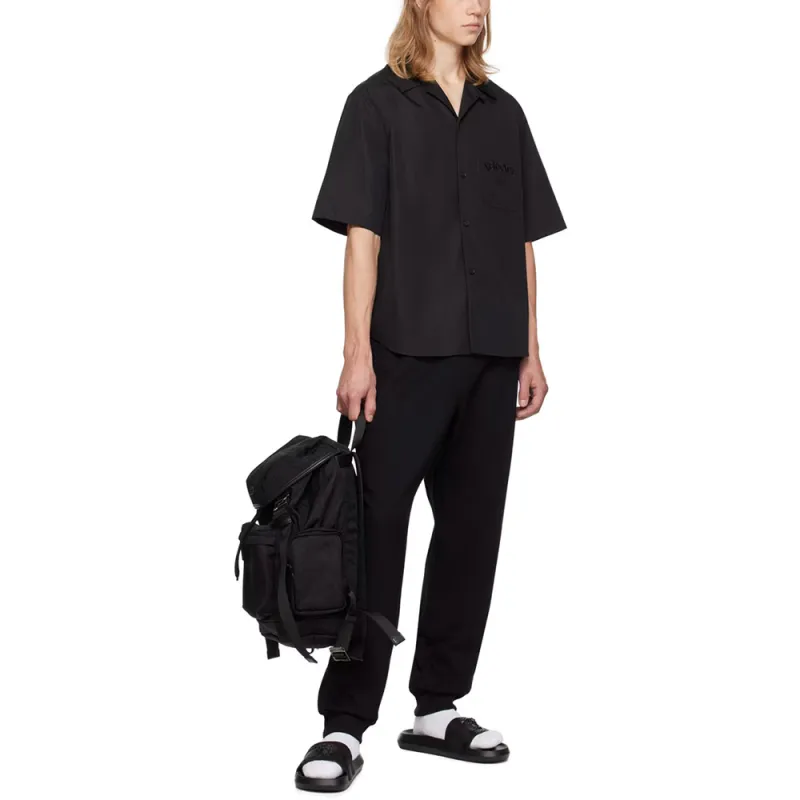 VERSACE Barocco Printed Short Sleeved Poplin Shirt-3