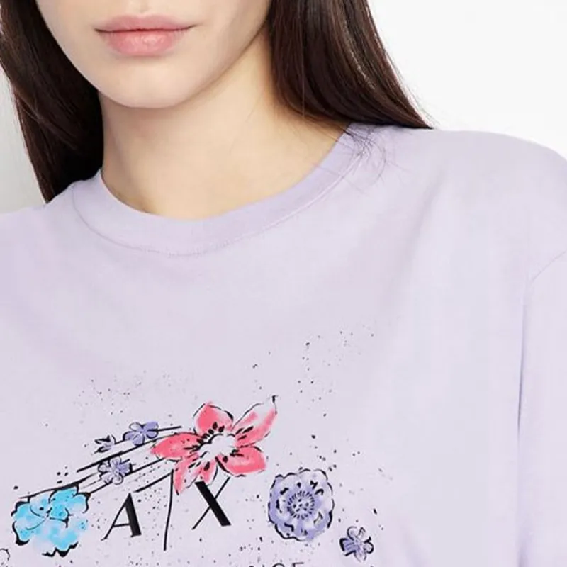 ARMANI EXCHANGEAE T Shirt Women's Purple-4