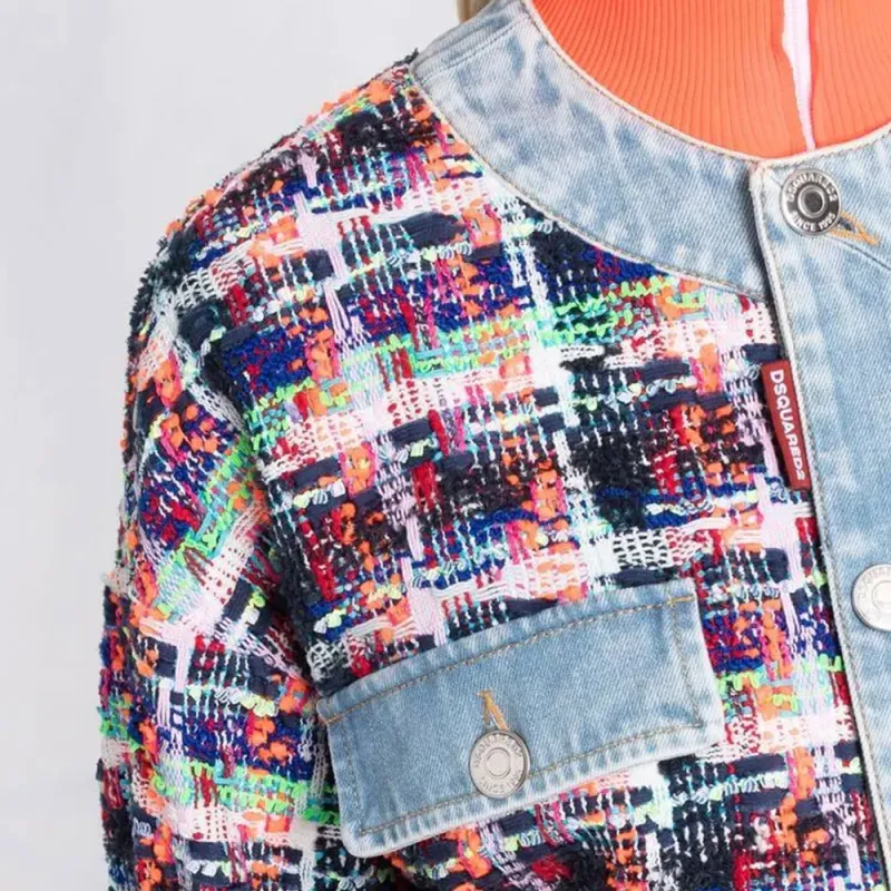 DSQUARED 2 Flap-Pocket Tweed Jacket-4