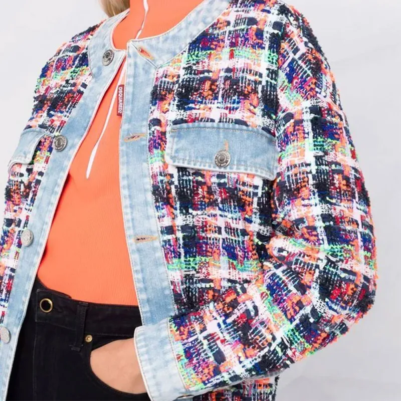 DSQUARED 2 Flap-Pocket Tweed Jacket-5